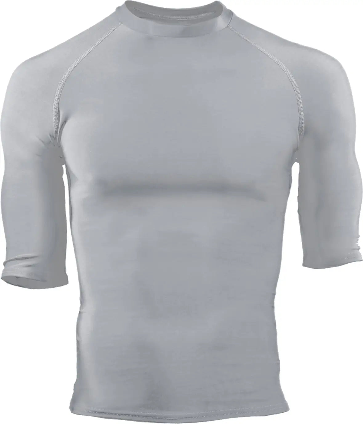 Badger Sport 4627 Pro Compression 1/2 Sleeve Crew - Silver - Adult s