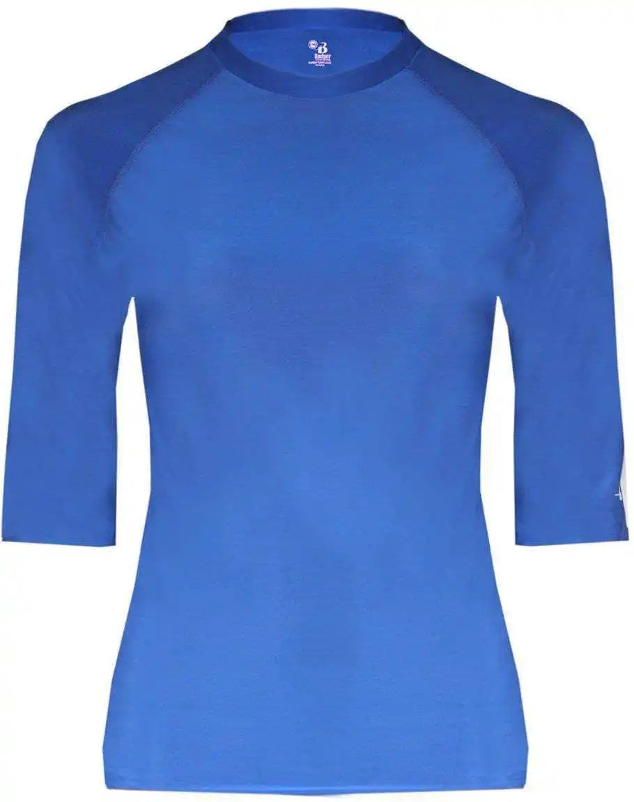 Badger Sport 4627 Pro-comprssion Half Sleeve Crew - Royal