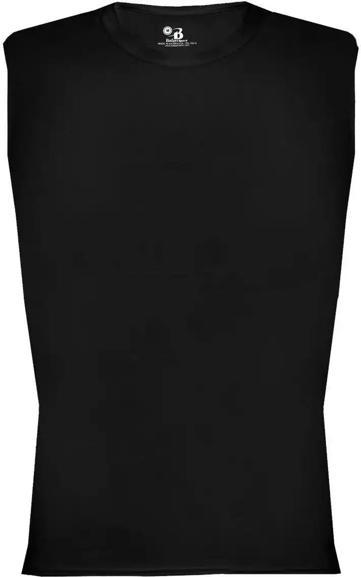 Badger Sport 4631 Pro Compression Sleeveless Black
