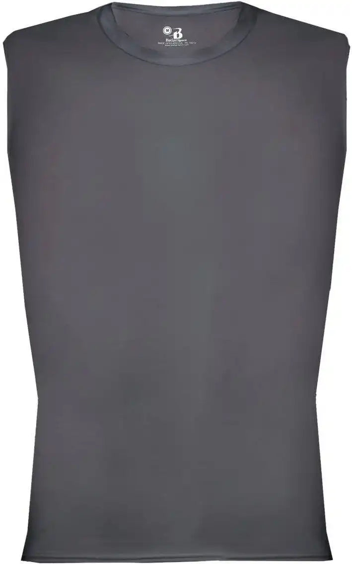 Badger Sport 4631 Pro Compression Sleeveless Dark Gray