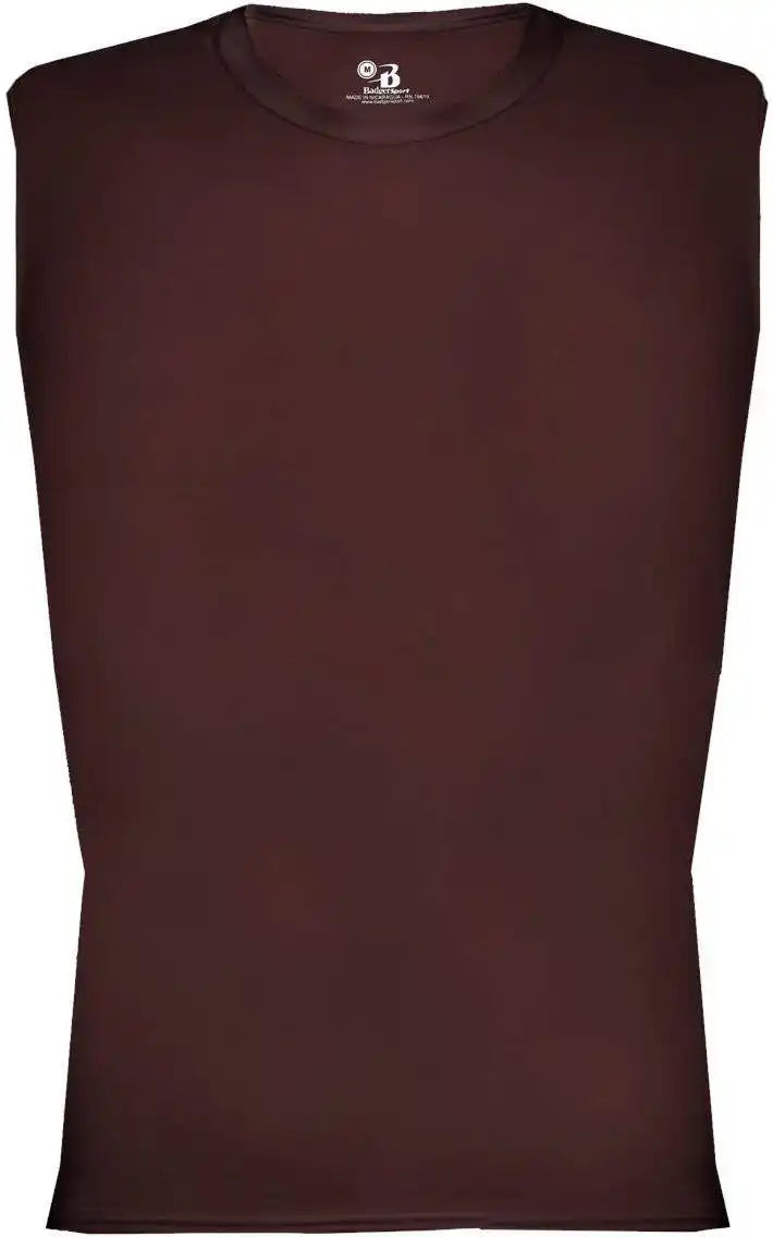 Badger Sport 4631 Pro Compression Sleeveless Maroon