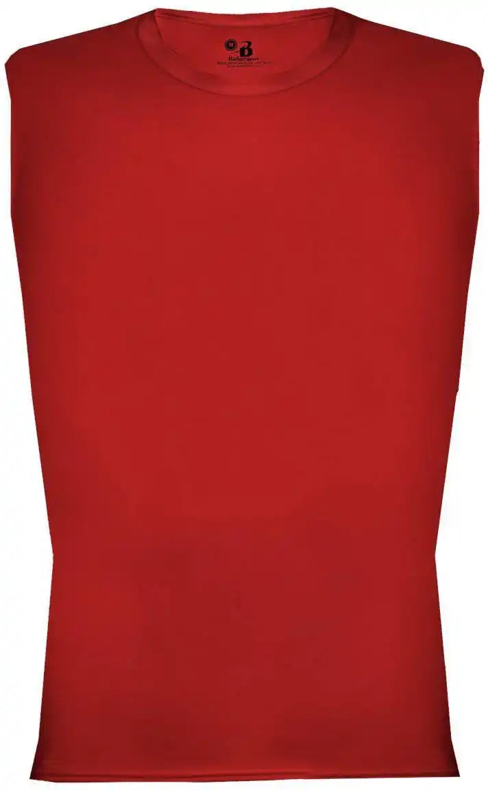 Badger Sport 4631 Pro Compression Sleeveless Red