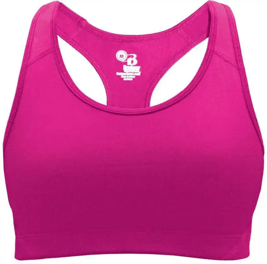Badger Sport 4636 b Ladies Bra Top Hot Pink