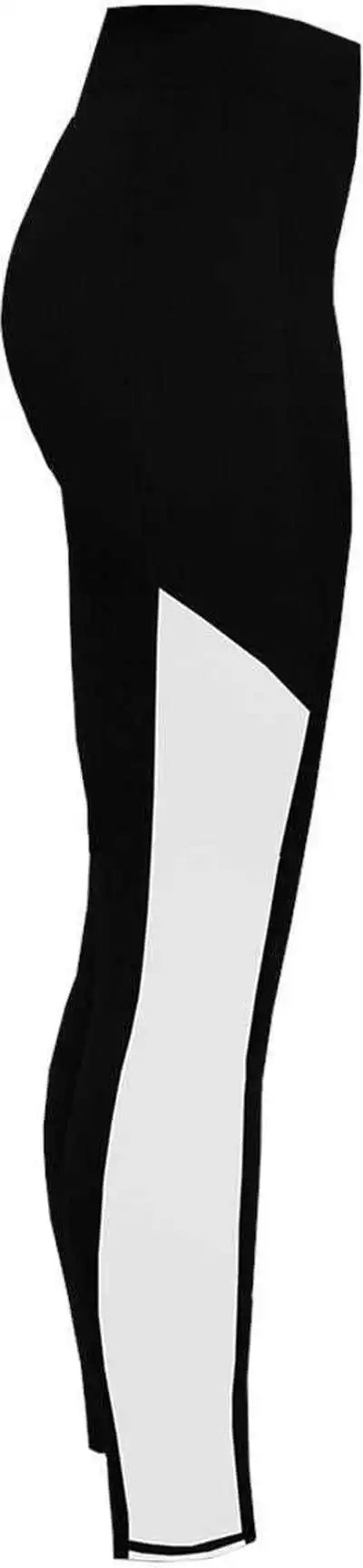 Badger Sport 4637 Panel Ladies Tight - Black White