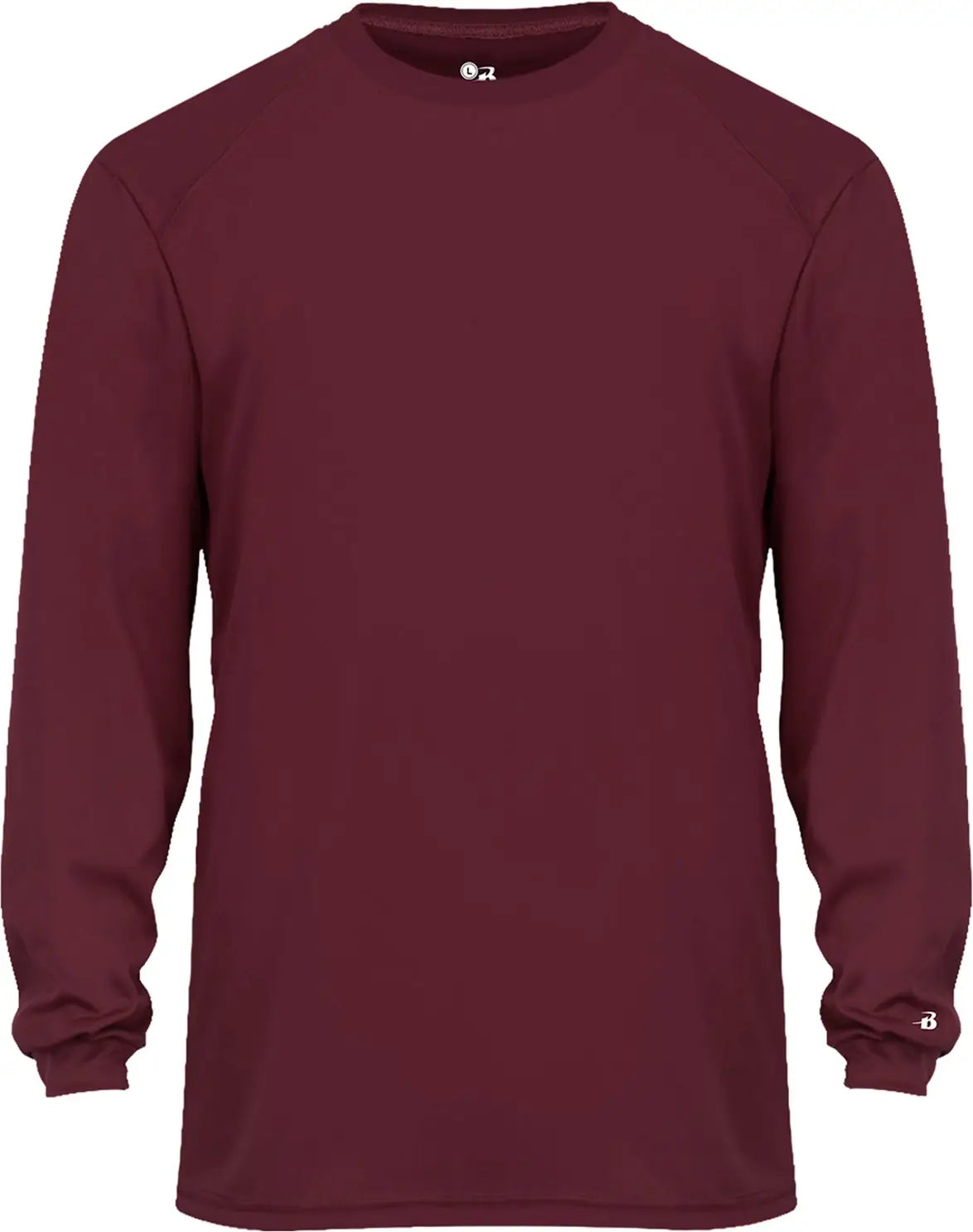 Badger Sport 4804 B-tech L/s Tee - Maroon - Adult s