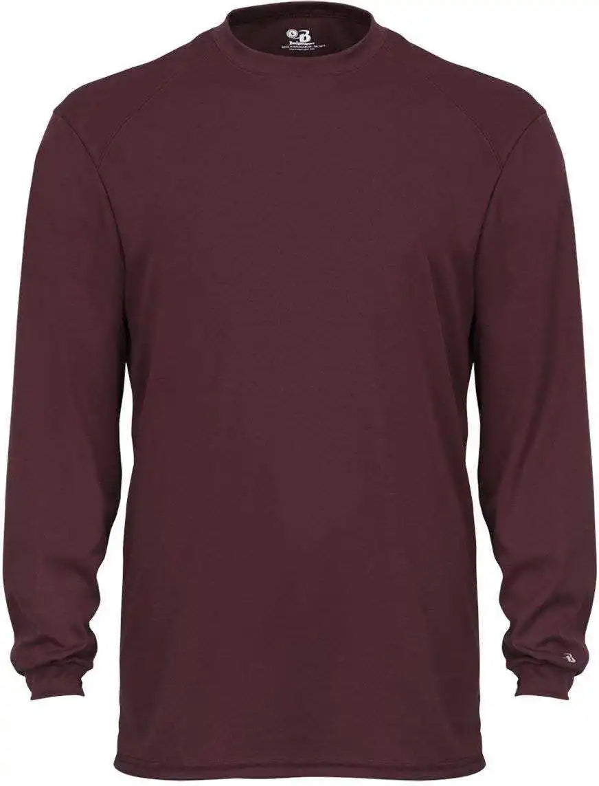 Badger Sport 4804 B-tech Long Sleeve Tee - Maroon