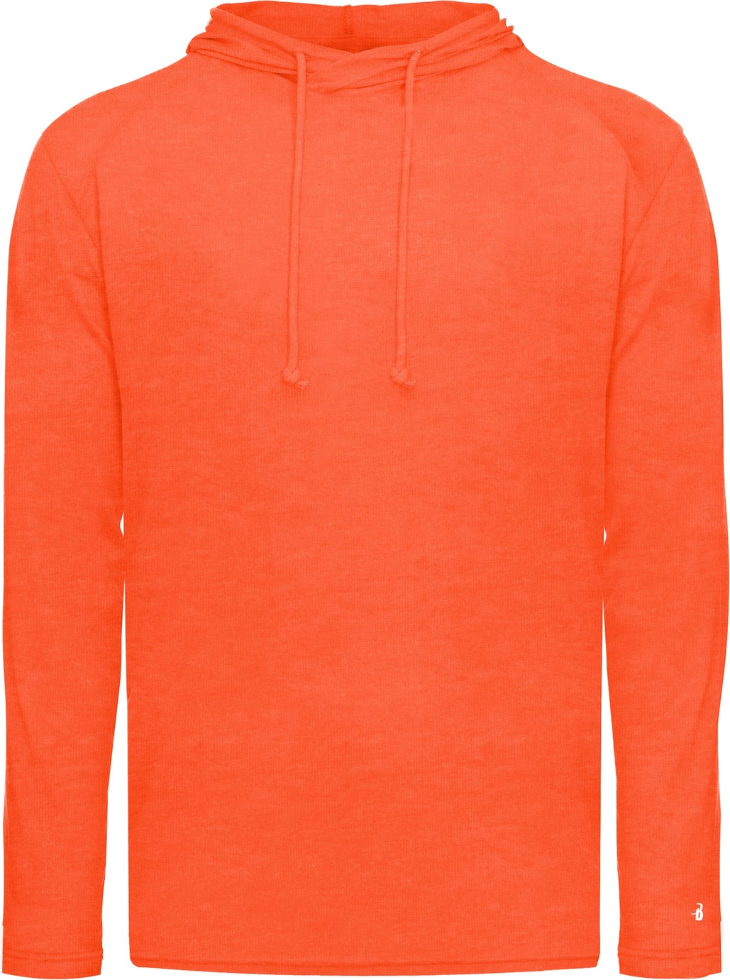 Badger Sport 4905 Tri-blend Surplice Hoodie Tee - Burnt Orange Heather
