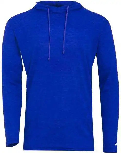 Badger Sport 4905 Tri-blend Surplice Hoodie Tee - Royal Heather