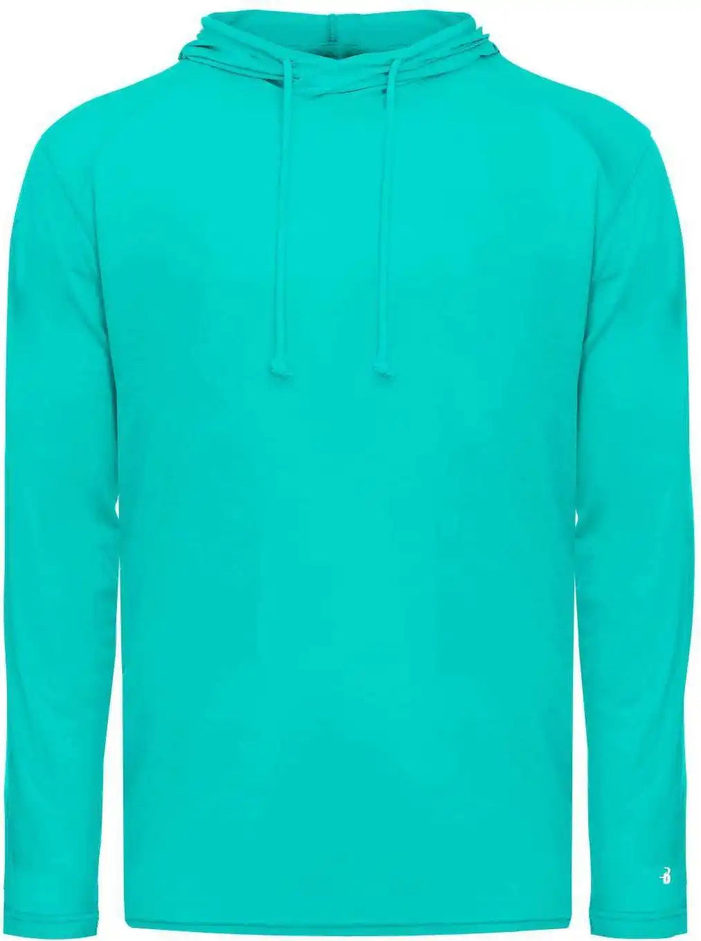 Badger Sport 4905 Tri-blend Surplice Hoodie Tee - Turquoise