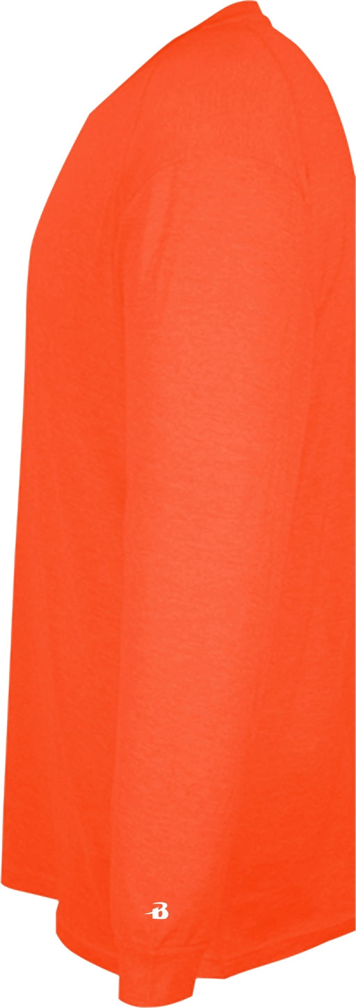 Badger Sport 4944 Tri-blend L/s Tee - Burnt Orange Heather
