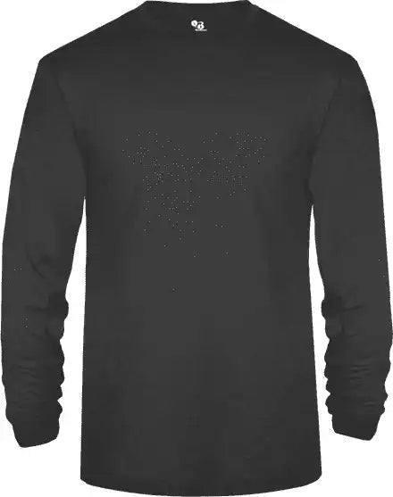 Badger Sport 4944 Tri-blend Long Sleeve Tee - Black