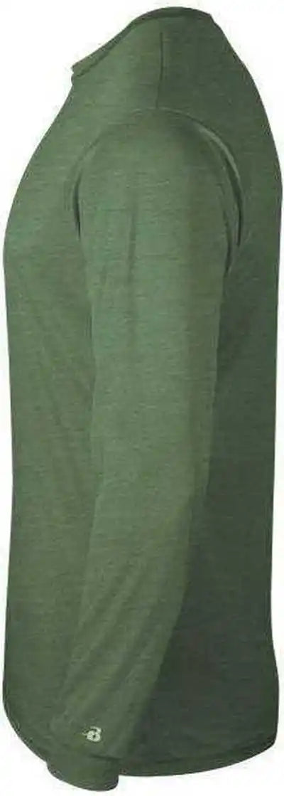 Badger Sport 4944 Tri Blend Long Sleeve Tee Forest Heather