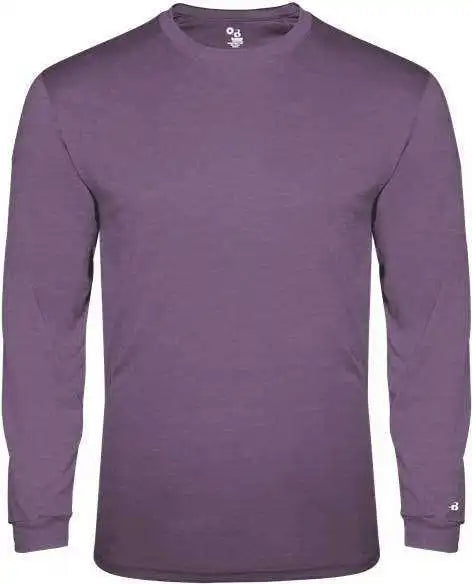 Badger Sport 4944 Tri-blend Long Sleeve Tee - Purple Heather