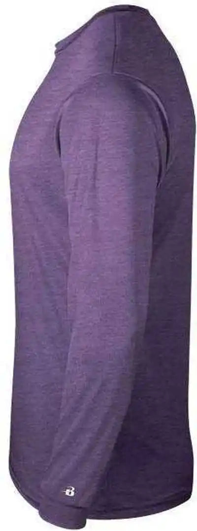 Badger Sport 4944 Tri-blend Long Sleeve Tee - Purple Heather