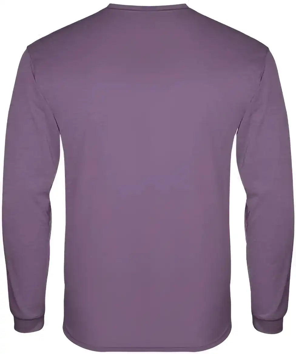 Badger Sport 4944 Tri Blend Long Sleeve Tee Purple Heather