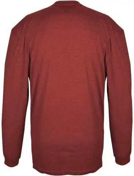 Badger Sport 4944 Tri-blend Long Sleeve Tee - Red Heather
