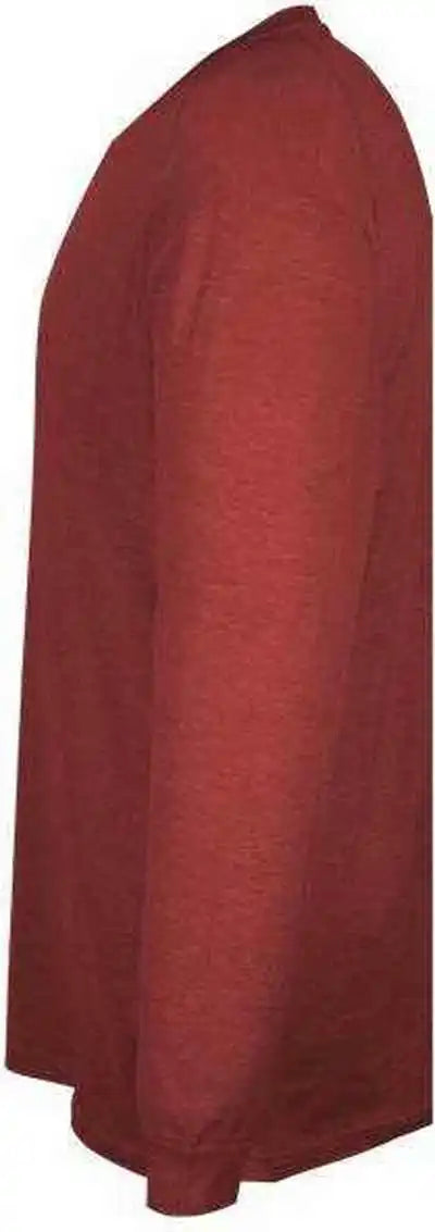 Badger Sport 4944 Tri-blend Long Sleeve Tee - Red Heather