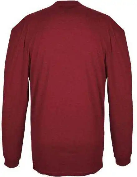 Badger Sport 4944 Tri-blend Long Sleeve Tee - Red