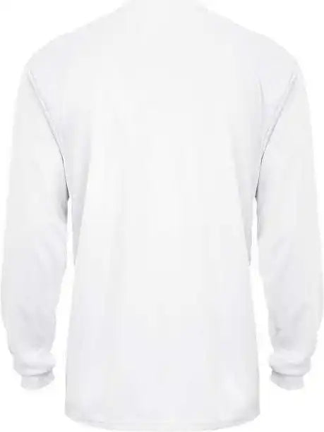 Badger Sport 4944 Tri Blend Long Sleeve Tee White