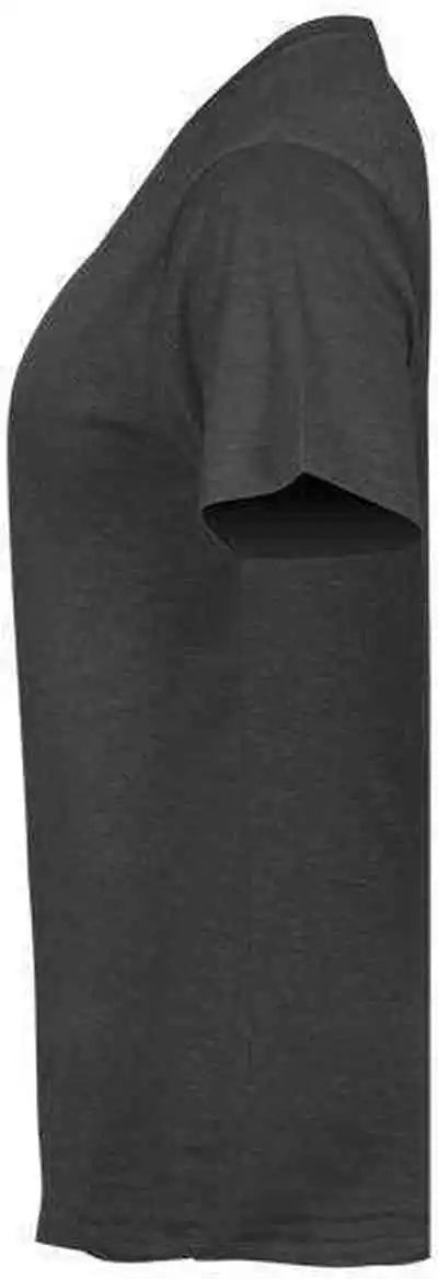 Badger Sport 4962 Tri Blend Ladies’ v Neck Tee Black Heather