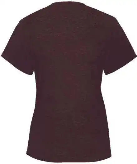 Badger Sport 4962 Tri-blend Ladies’ V-neck Tee - Maroon