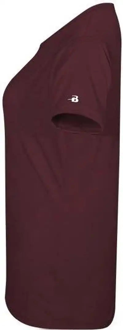 Badger Sport 4962 Tri-blend Ladies’ V-neck Tee - Maroon