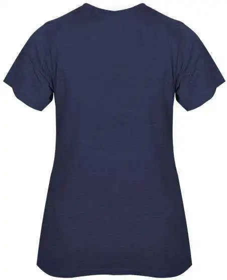 Badger Sport 4962 Tri-blend Ladies’ V-neck Tee - Navy