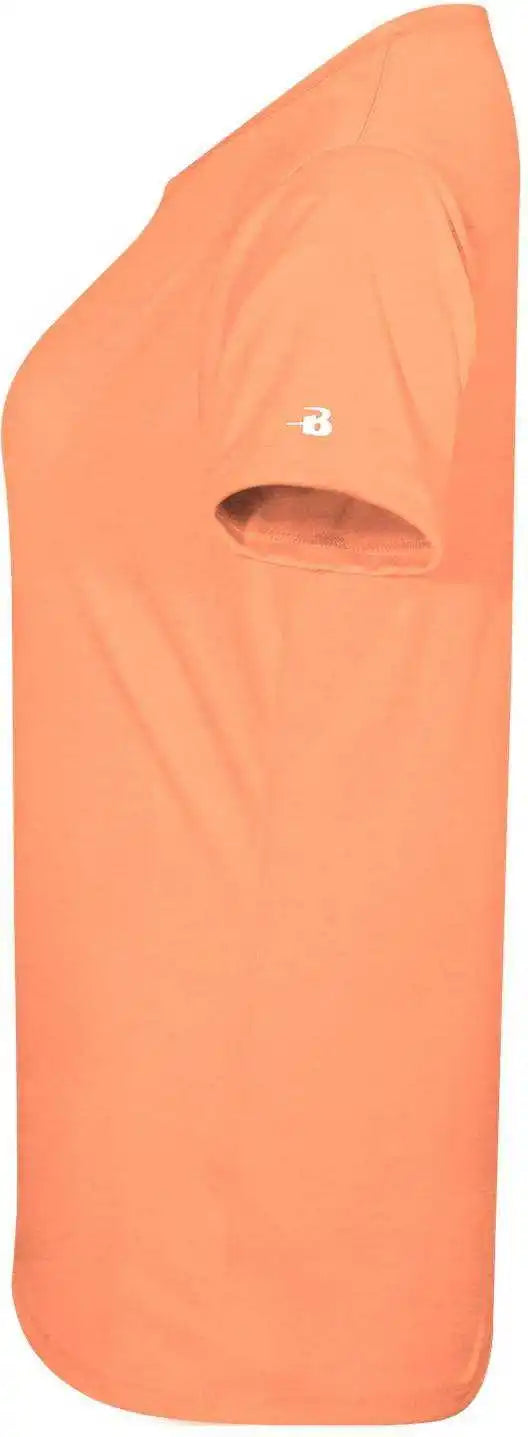 Badger Sport 4962 Tri-blend Ladies’ V-neck Tee - Peach