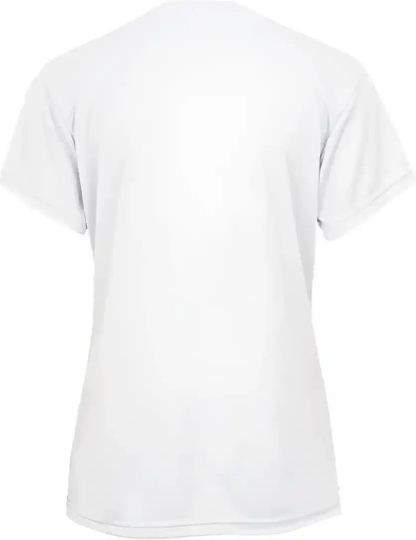 Badger Sport 4962 Tri Blend Ladies’ v Neck Tee White