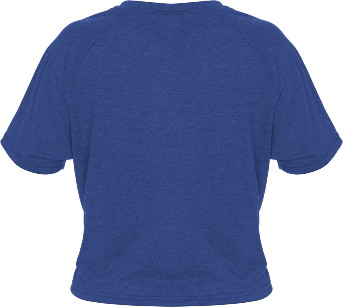 Badger Sport 4963 Tri-blend Womens Crop Tee - Royal Heather