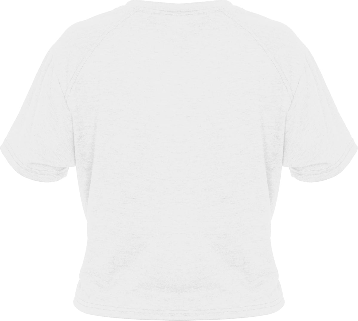 Badger Sport 4963 Tri-blend Womens Crop Tee - White