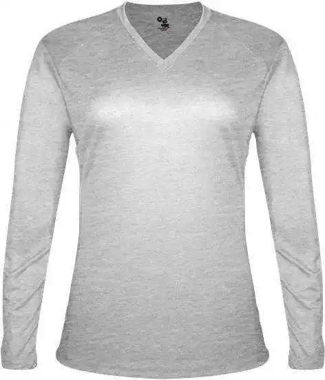 Badger Sport 4964 Tri-blend L/s Ladies Tee - Oxford