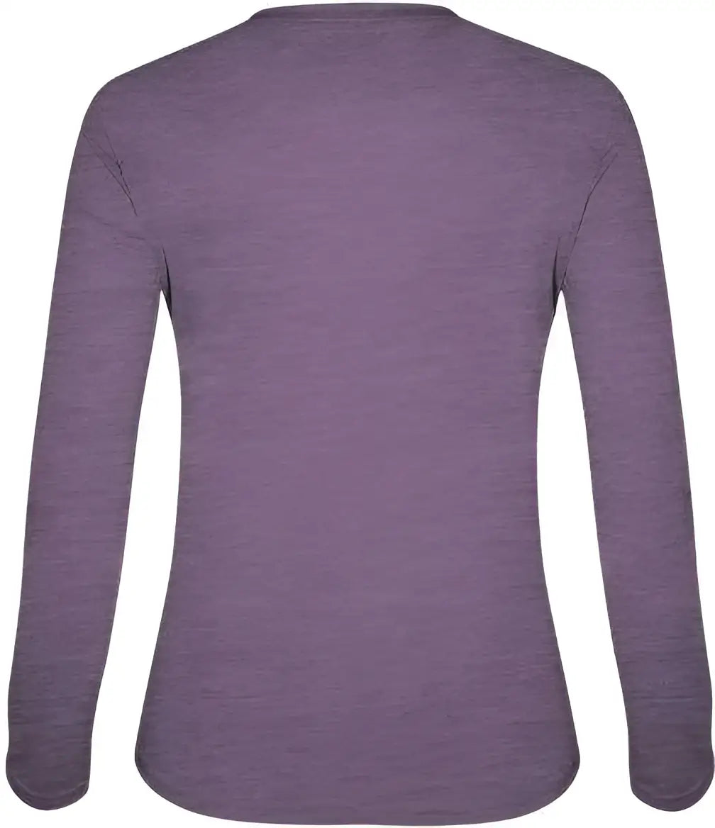 Badger Sport 4964 Tri-blend L/s Ladies Tee - Purple Heather