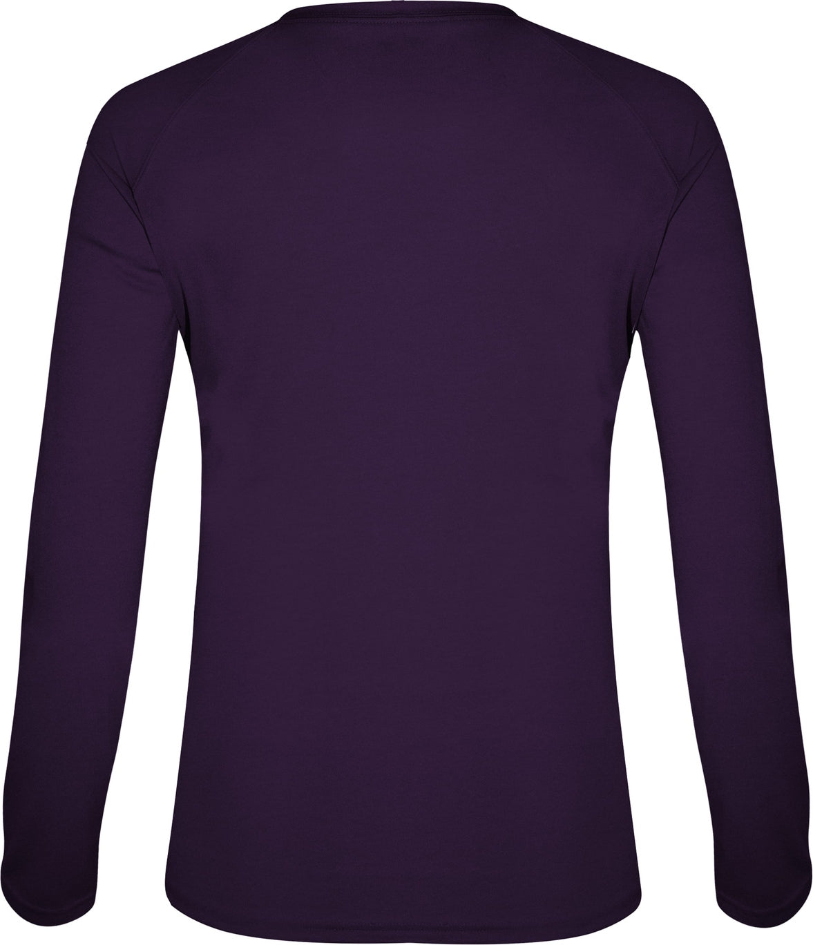 Badger Sport 4964 Tri-blend Ladies V-neck L/s Tee - Purple