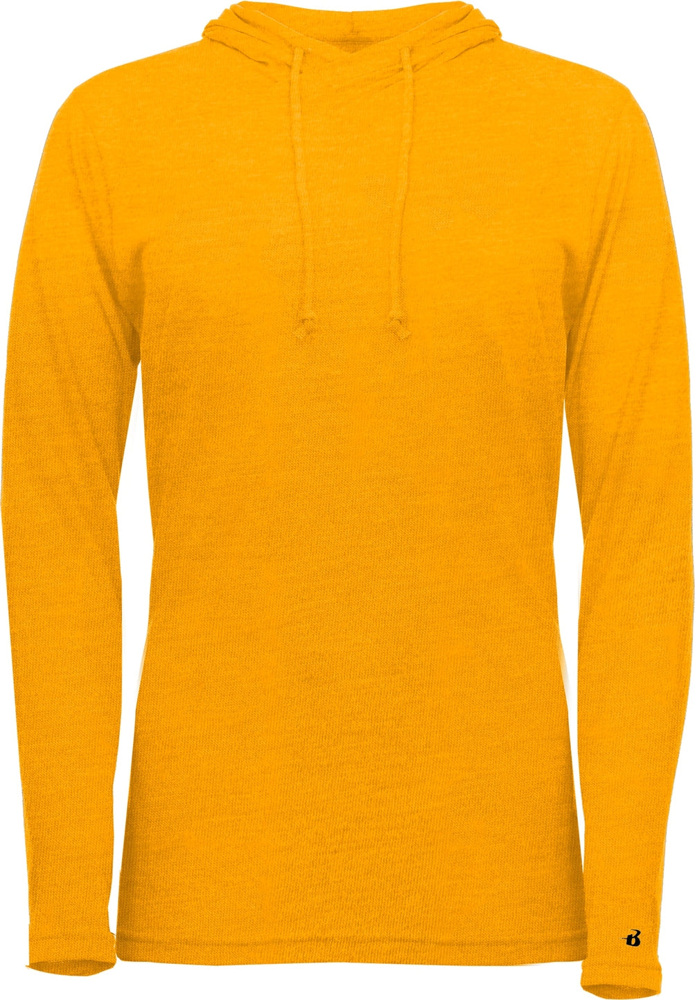 Badger Sport 4965 Tri-blend Surplice Women’s Hooded Tee - Gold Heather