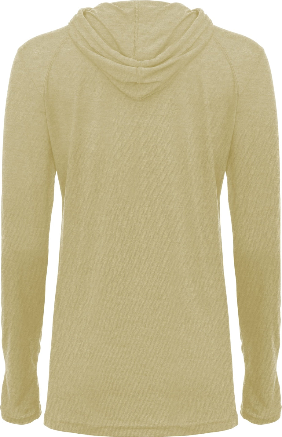 Badger Sport 4965 Tri-blend Surplice Women’s Hooded Tee - Vegas Gold Heather