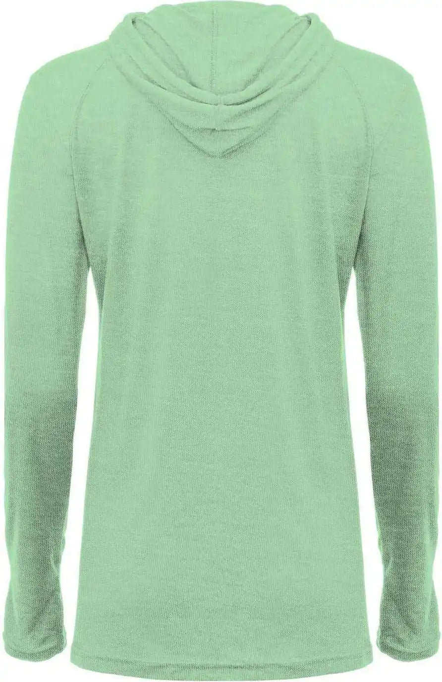 Badger Sport 496500 Tri-blend Surplice Women’s Hoodie Tee - Mint