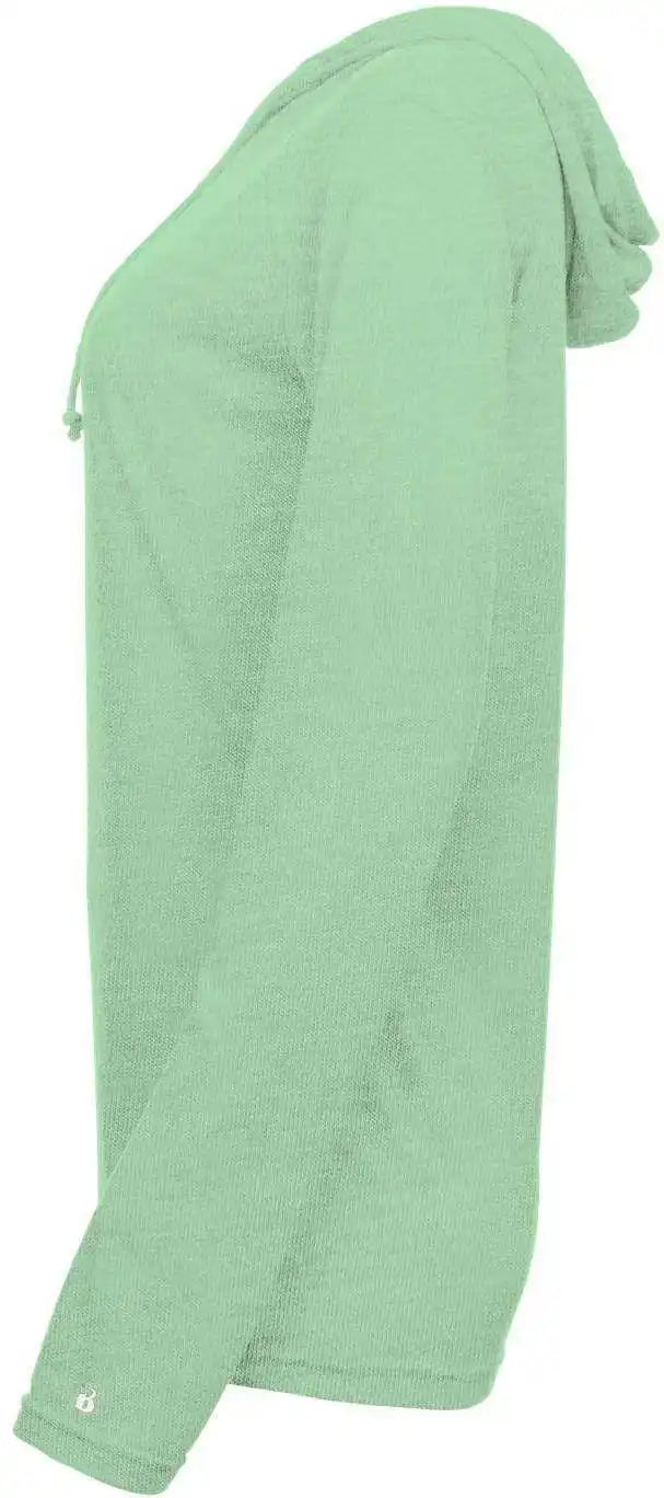 Badger Sport 496500 Tri-blend Surplice Women’s Hoodie Tee - Mint