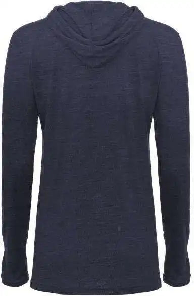 Badger Sport 496500 Tri-blend Surplice Women’s Hoodie Tee - Navy Heather