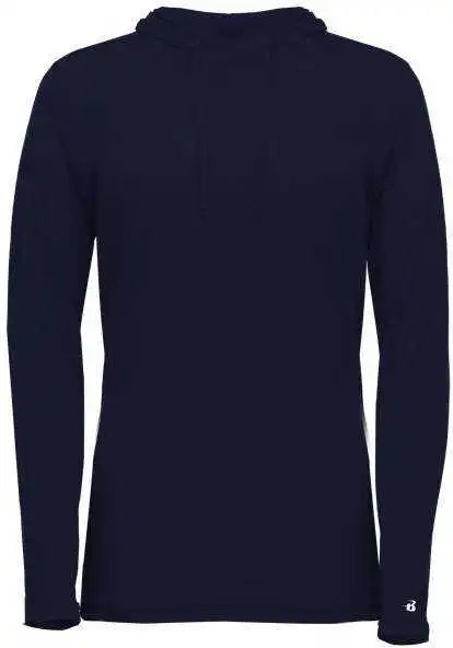 Badger Sport 496500 Tri-blend Surplice Women’s Hoodie Tee - Navy