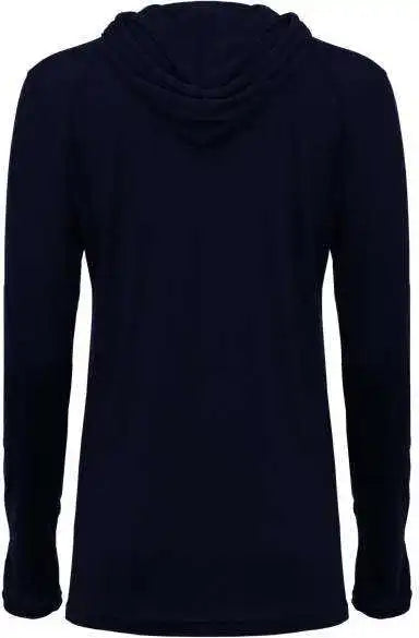 Badger Sport 496500 Tri-blend Surplice Women’s Hoodie Tee - Navy