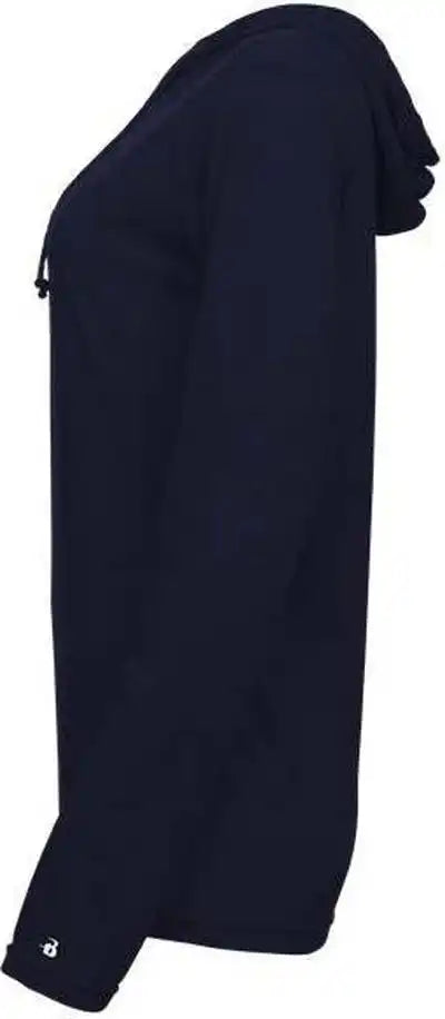 Badger Sport 496500 Tri-blend Surplice Women’s Hoodie Tee - Navy
