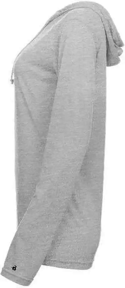 Badger Sport 496500 Tri Blend Surplice Women’s Hoodie Tee Oxford
