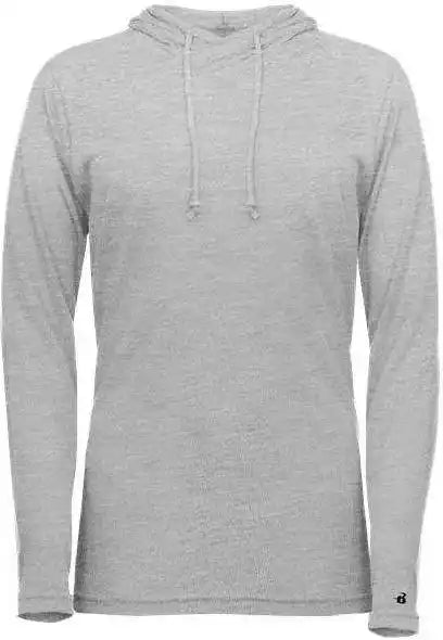 Badger Sport 496500 Tri Blend Surplice Women’s Hoodie Tee Oxford