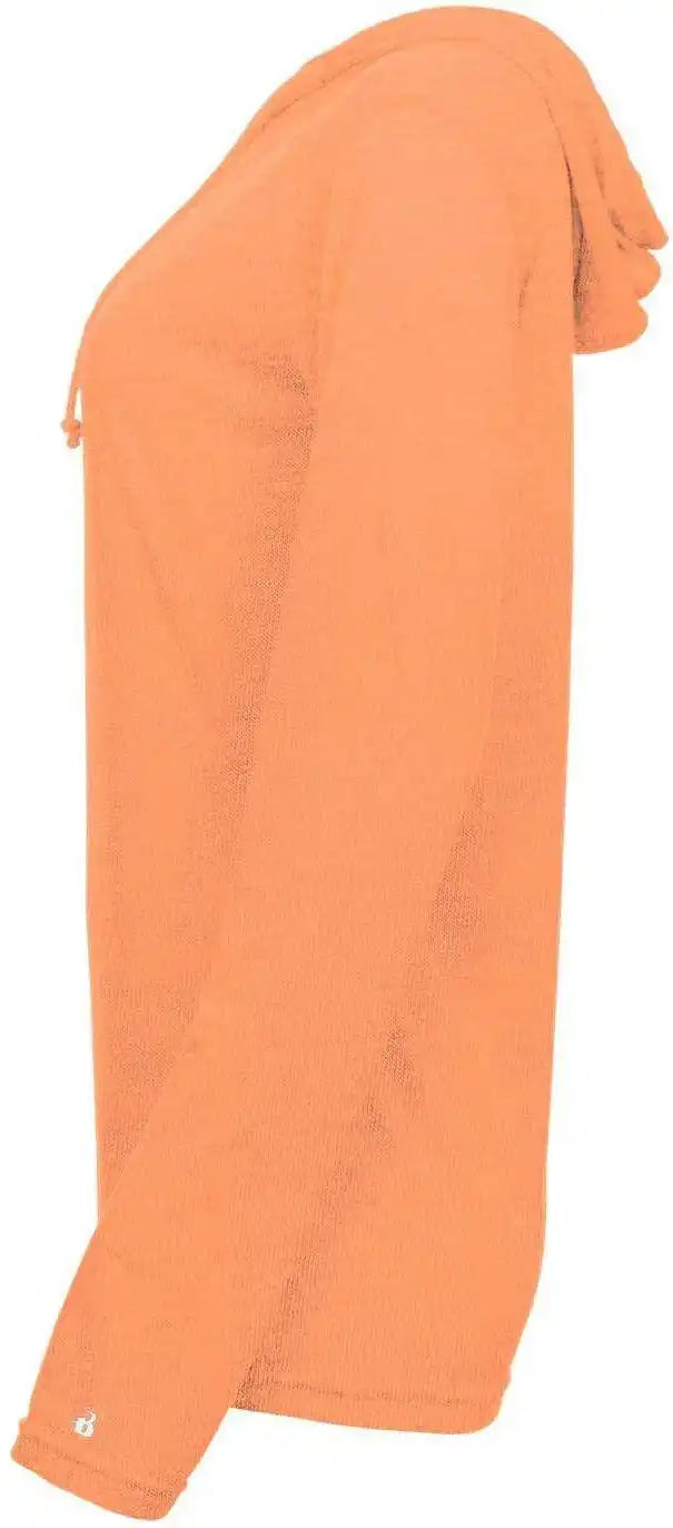 Badger Sport 496500 Tri-blend Surplice Women’s Hoodie Tee - Peach