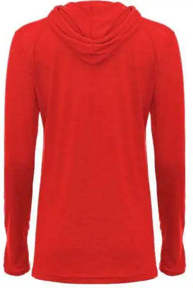 Badger Sport 496500 Tri-blend Surplice Women’s Hoodie Tee - Red