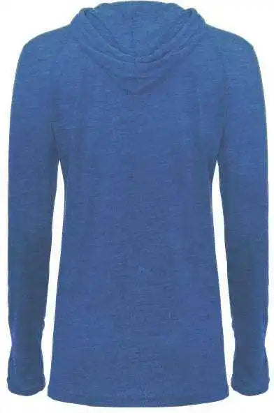 Badger Sport 496500 Tri-blend Surplice Women’s Hoodie Tee - Royal Heather