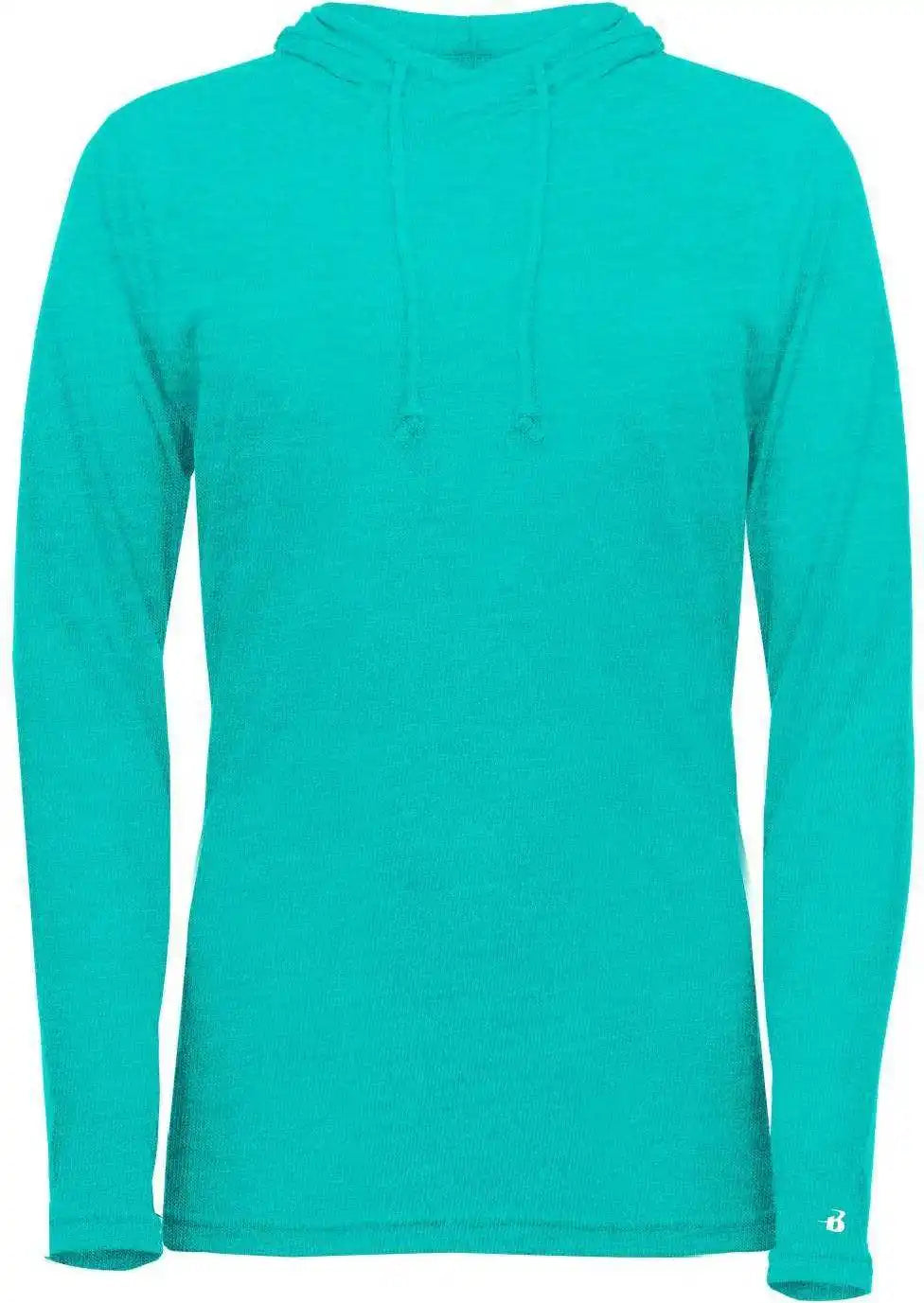 Badger Sport 496500 Tri-blend Surplice Women’s Hoodie Tee - Turquoise