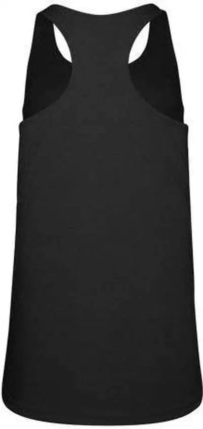 Badger Sport 4966 Tri-blend Ladies’ Racerback Tank - Black Heather