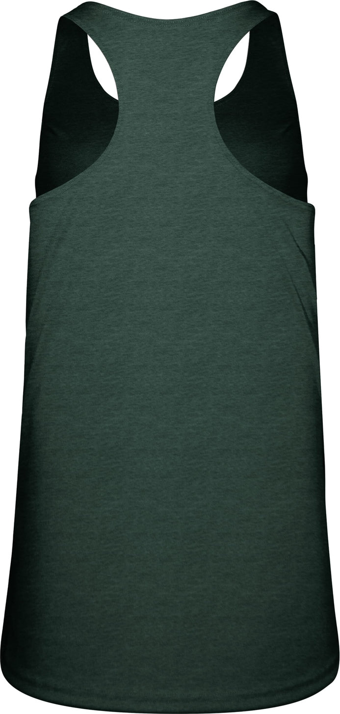 Badger Sport 4966 Tri-blend Ladies Racerback Tank - Forest Heather